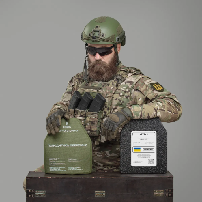 Керамические бронеплиты 5 класса. Вес 3,38 кг. Размер XL. Карбид кремния  
