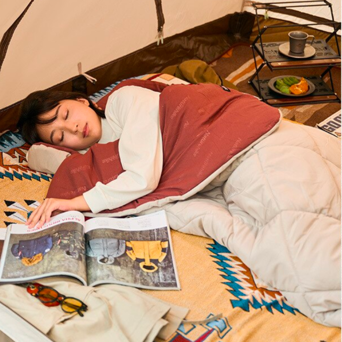 Спальный мешок Naturehike R350 CNH22SD005, бордовый/бежевый  