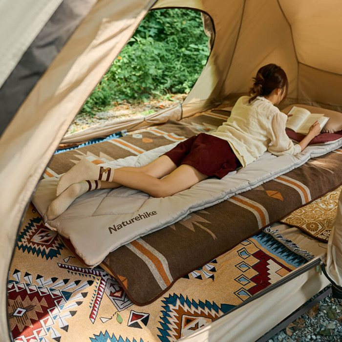 Спальный мешок Naturehike R350 CNH22SD005, бордовый/бежевый  