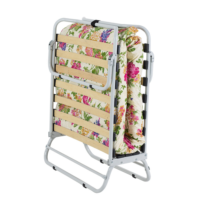 Раскладушка Vitan на ламелях d25 мм (Бязь Цветы)  