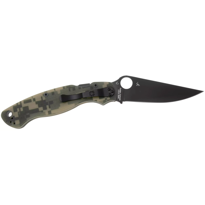 Нож Spyderco Military 2 Black Blade, G-10 camo  