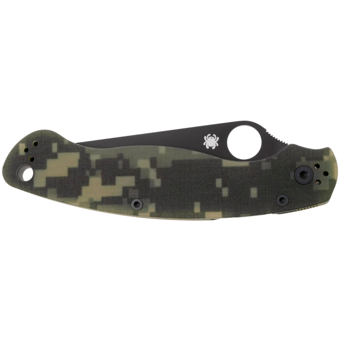 Нож Spyderco Military 2 Black Blade, G-10 camo  