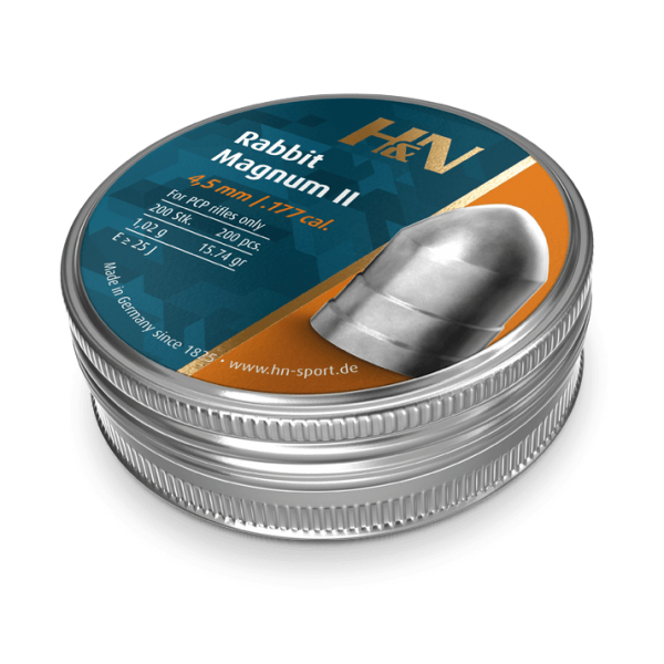 Пули пневматические H&N Rabbit Magnum II, 200 шт/уп 1,00 г 4,5 мм (14530155)  