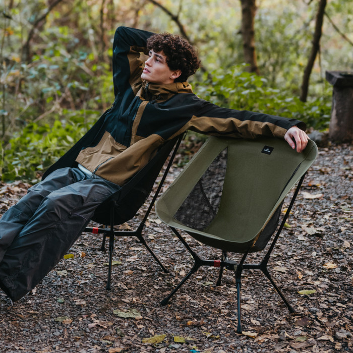 Стул складной ультралегкий Naturehike CNK2550JJ013 Yamami YL01, размер М, алюминий, оливковый  