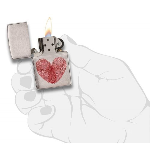 Зажигалка Zippo 200 Heart Thumbprints 29068  