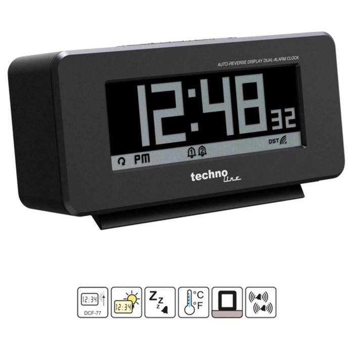 Часы настольные Technoline WT295 Black (WT295)  