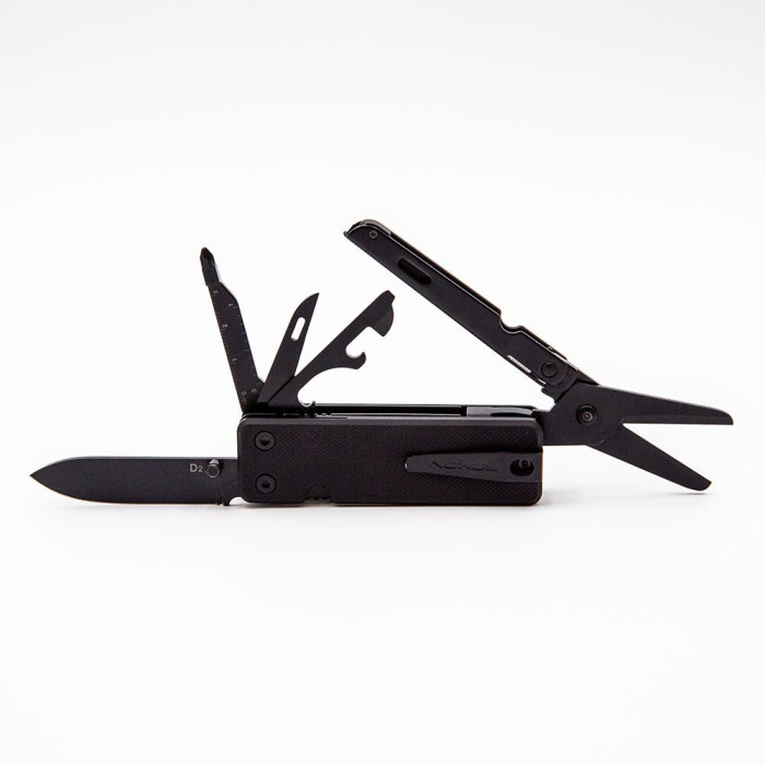 Мини мультитул Roxon KS2E Noir, черное лезвие, черный  
