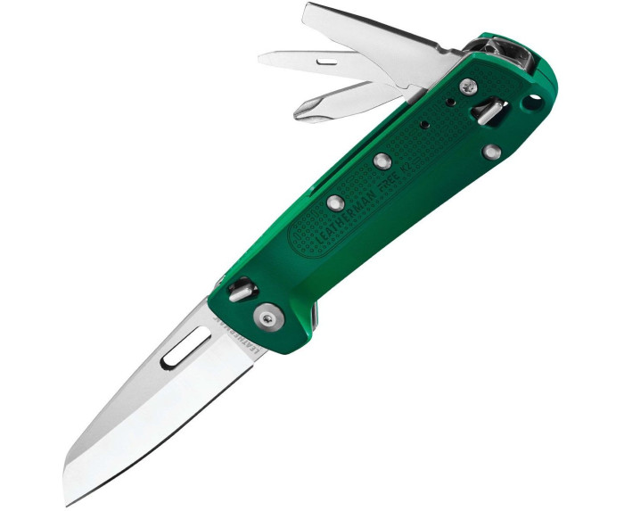 Нож-мультитул Leatherman Free K2- зеленый  