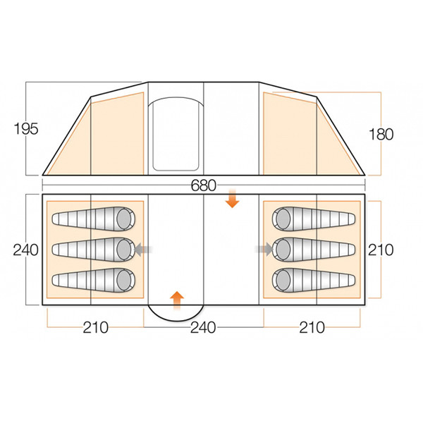 Палатка Vango Stanford 600 Herbal  