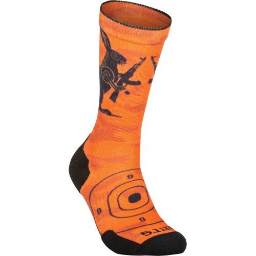 Носки 5.11 Tactical Sock&Awe Crew Fire Animal, 461 оранжевые,  S (10041AH)  