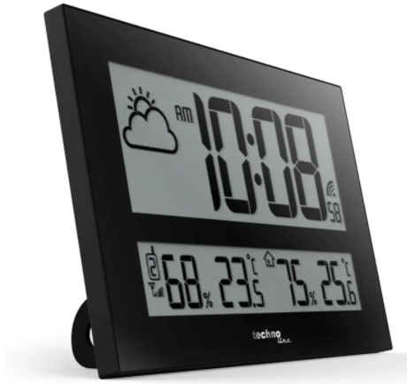 Часы настенные Technoline WS8011 - черные  