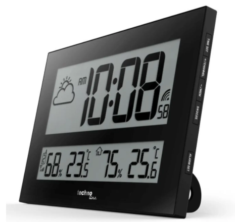 Часы настенные Technoline WS8011 - черные  