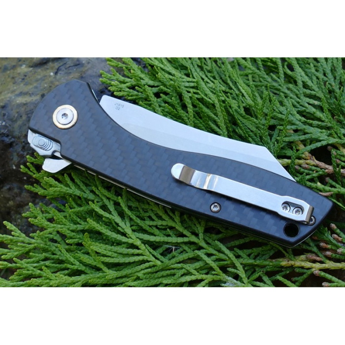 Нож CJRB Kicker SW, D2, CF ц:black  