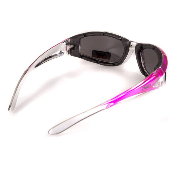 Очки Global Vision FlashPoint Pink зеркальные черные  