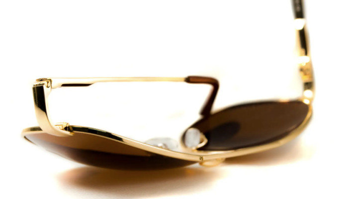 Очки поляризационные BluWater AirForce Gold Polarized (brown), коричневые в золотистой оправе  