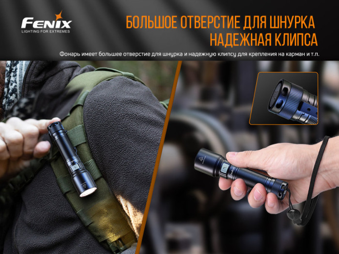 Фонарь ручной Fenix ​​C6V3.0 (Замена USB заглушки/потертости/открытая упаковка)  
