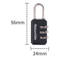 Мини-замок с кодом Naturehike Travel lock NH20SJ002   