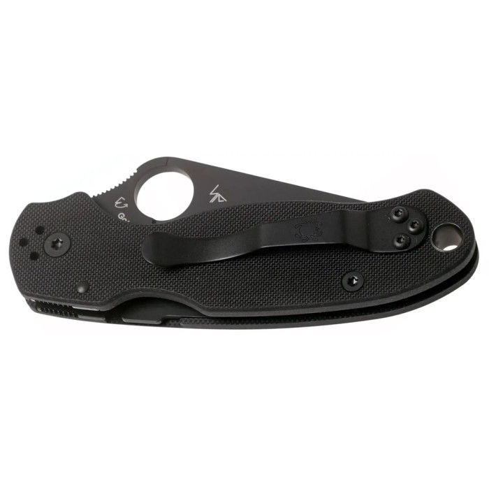 Нож Spyderco Para 3 Black Blade, CPM S45VN, G-10 black  