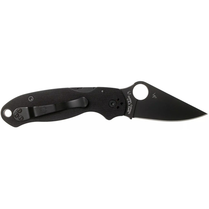 Нож Spyderco Para 3 Black Blade, CPM S45VN, G-10 black  