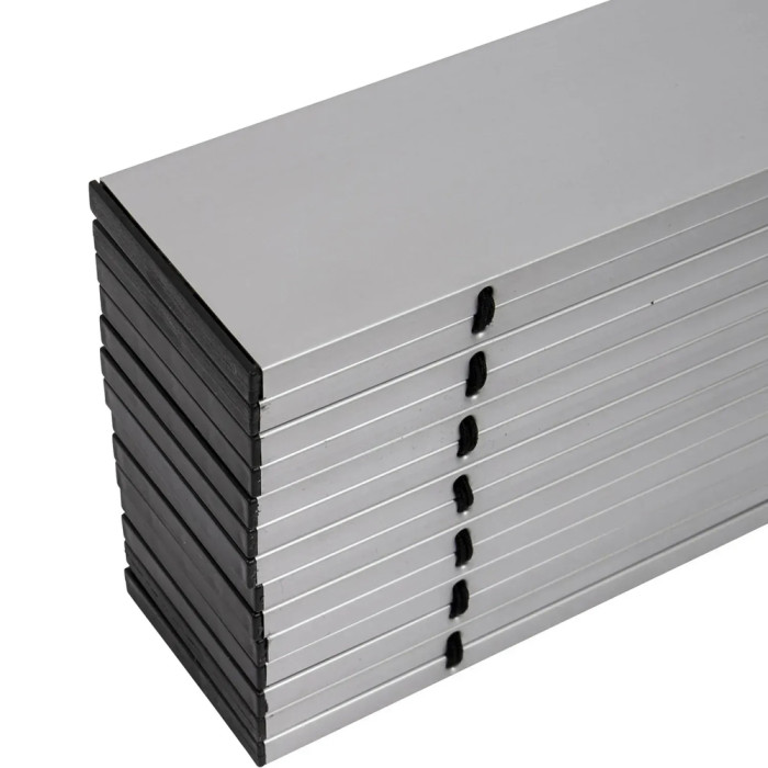 Стол Bo-Camp Lamel 121x80 cm Aluminium (1404438)  