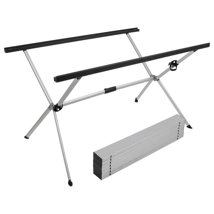 Стол Bo-Camp Lamel 121x80 cm Aluminium (1404438)  