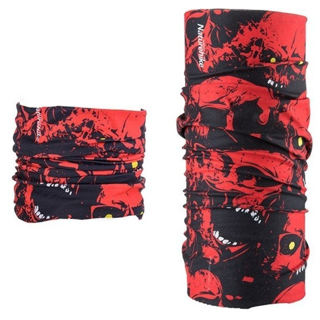 Многофункциональная повязка Naturehike Magic headscarf red skull NH17T020-J  