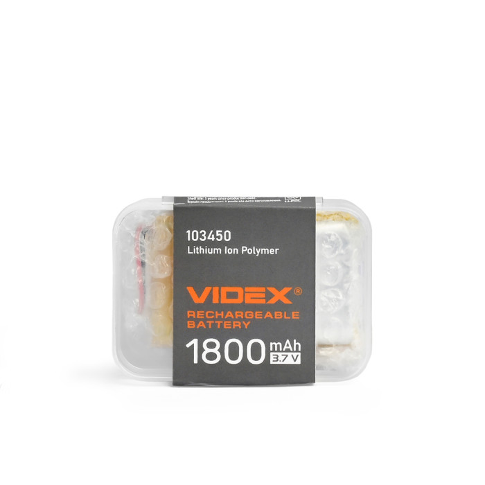 Аккумулятор VIDEX Li-pol VLF-B103450-18 1800mAh 1шт  