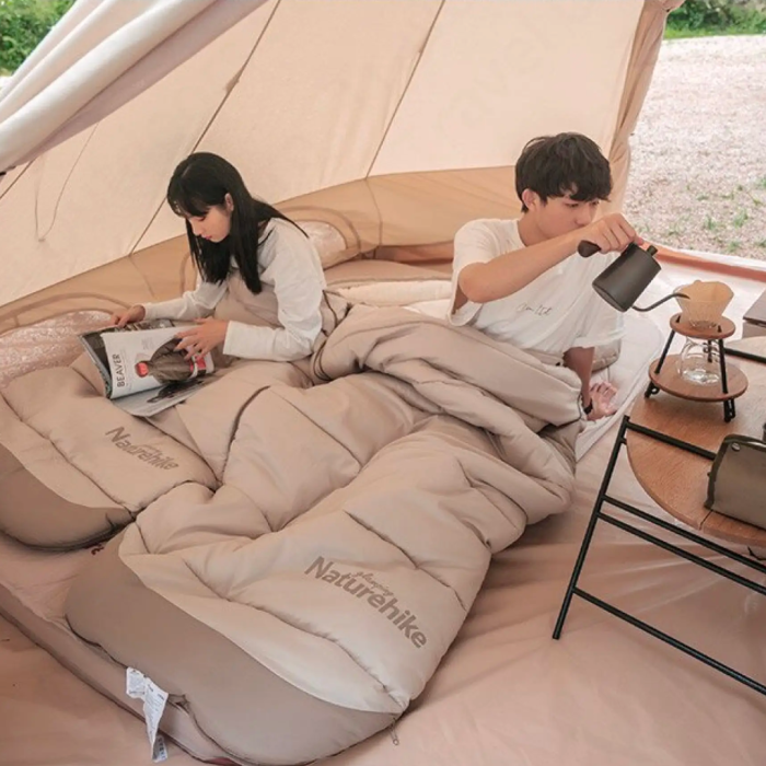 Спальный мешок с капюшоном Naturehike B400 NH21MSD11, бежевый  