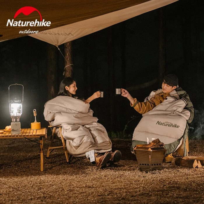 Спальный мешок с капюшоном Naturehike B400 NH21MSD11, бежевый  