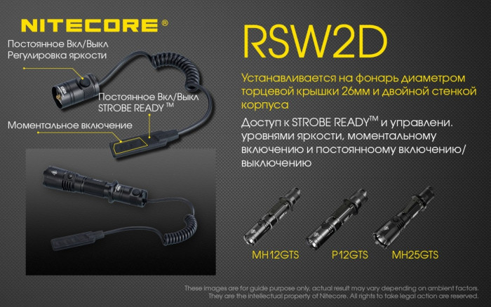 Кнопка тактическая Nitecore RSW2D  