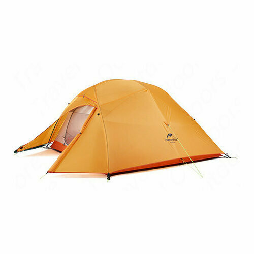Палатка Naturehike Сloud Up 1 Updated NH18T010-T, 210T сверхлегкая одноместная с футпринтом, оранжевый 