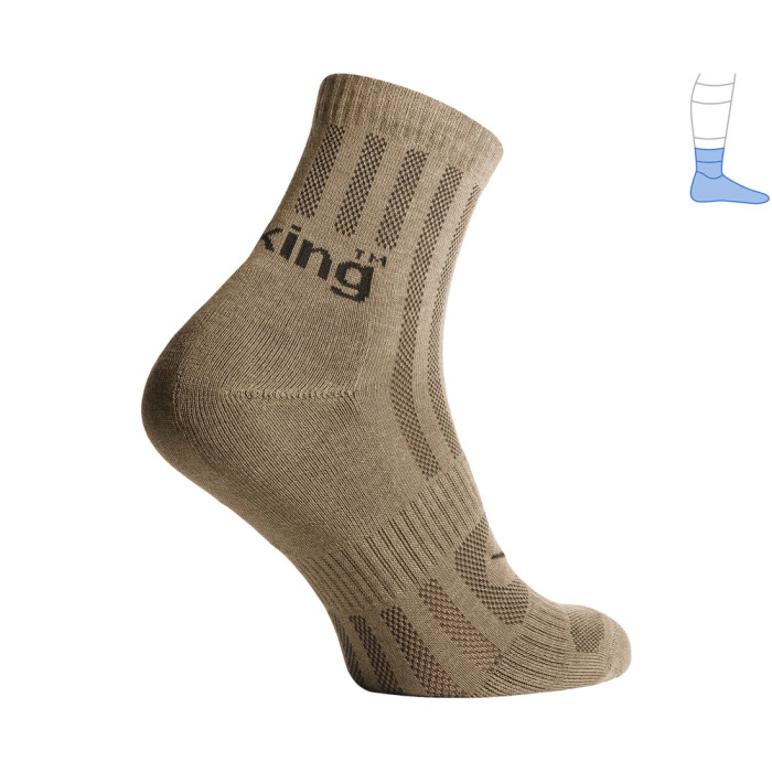 Трекинговые носки Protector ShortLight летние темно-бежевые Койот L 44-47  