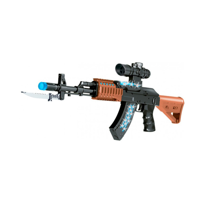 Автомат светозвуковой ZIPP Toys AK47 черный  