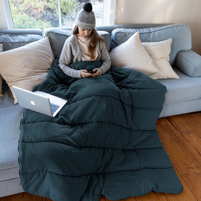 Спальный мешок Naturehike F150 NH22MSD05, правый, темно-голубой  