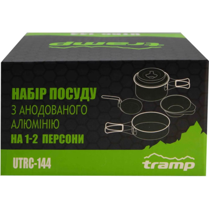 Набор посуды из анодированного алюминия на 1-2 персоны 1л Tramp UTRC-144 (025)  