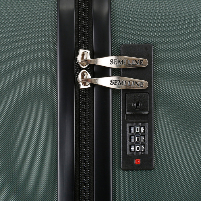 Чемодан Semi Line 20" (S) Green (T5986-2)  