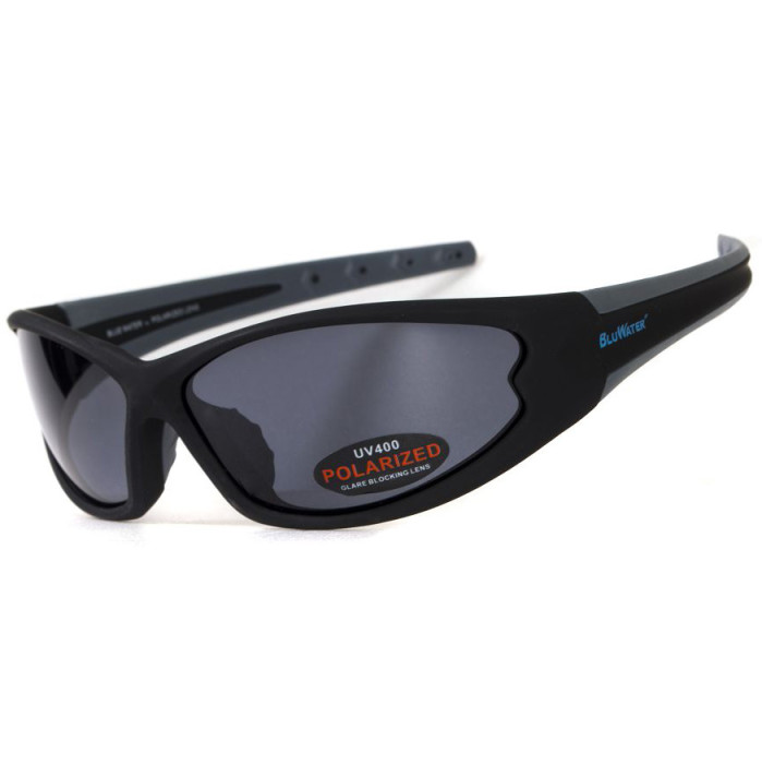 Очки BluWater Daytona-4 Polarized (gray) черные  