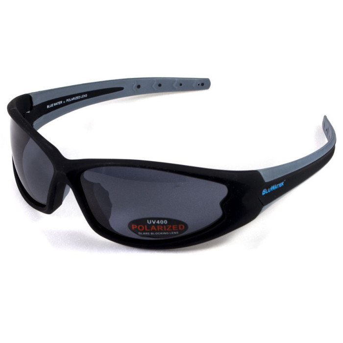 Очки BluWater Daytona-4 Polarized (gray) черные  
