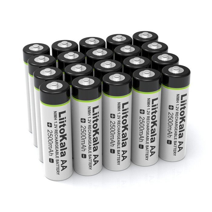 Пальчиковый аккумулятор LiitoKala AA на 2500мАч 1.2V  