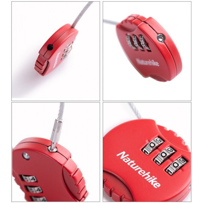 Мини-замок с кодом Naturehike Travel round lock S-9D NH20SJ003   