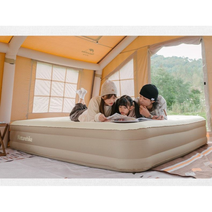 Матрас надувной двойной Naturehike CNH22DZ015, со встроенной помпой  
