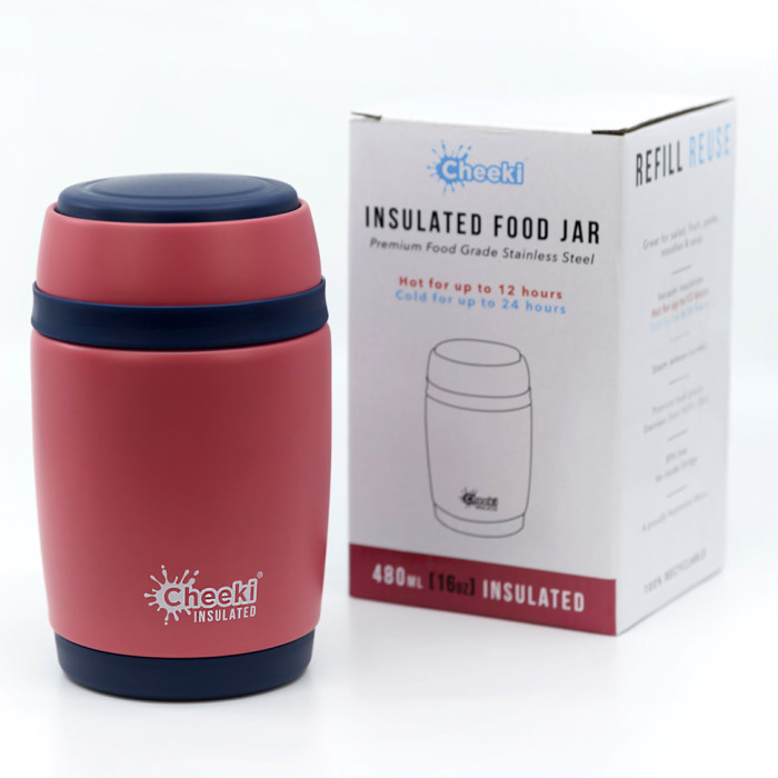 Термос для еды Cheeki Food Jar 480 мл (Pink)  