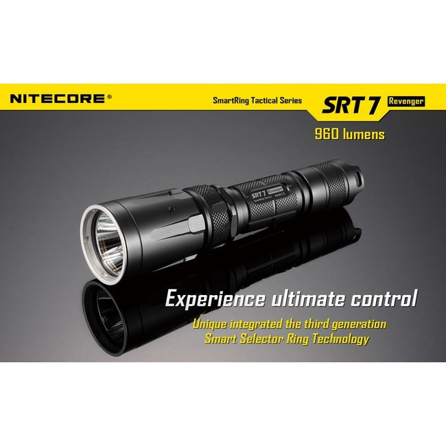 Карманный фонарь Nitecore SRT7 Revenger, 960 люмен (черный)  