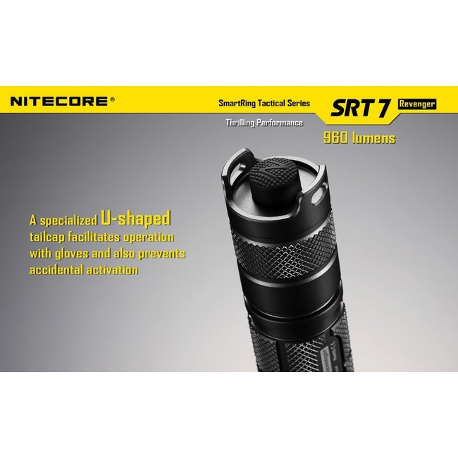 Карманный фонарь Nitecore SRT7 Revenger, 960 люмен (черный)  