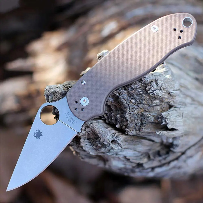 Нож Spyderco Para 3 Sprint Run, CPM 15V, G-10 brown  