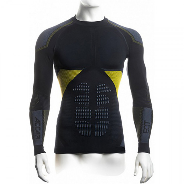 Футболка Accapi Synergy Long Sleeve Shirt Man 920 black/lemon , M-L 