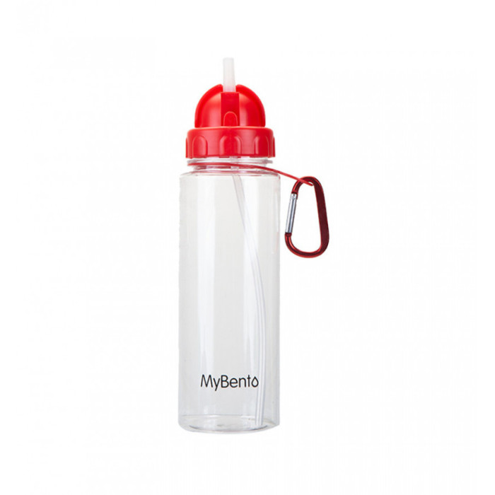 Спортивная бутылка для воды Summit MyBento Bottle With Flip Straw красная 700 мл  