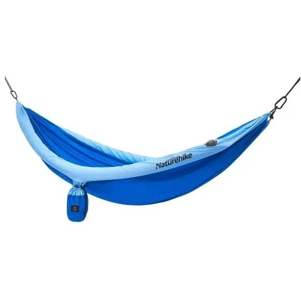 Гамак Naturehike 210T Inflatable pipe 2-местный NH18D002-C lake blue 