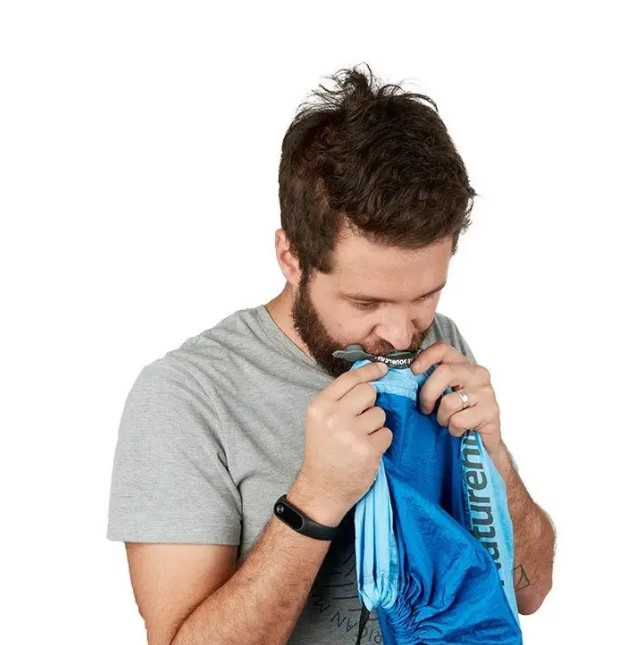 Гамак Naturehike 210T Inflatable pipe 2-местный NH18D002-C lake blue  