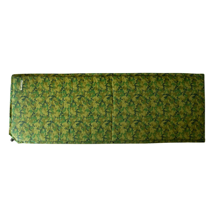 Коврик самонадувающийся Tramp с возможностью застегивания camo 185х65х5 U TRI-007  